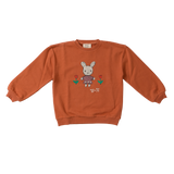 Wander & Wonder Rust Coral Bunny Sweatshirt