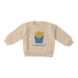 Wander & Wonder Friet Cream Baby Sweatshirt