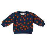 Wander & Wonder Navy Tangerine Baby Sweatshirt