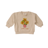 Wander & Wonder Oat Sunflower Baby Sweatshirt