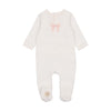 Mon Tresor Embroidered Bow Footie