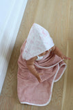 Little Threads Rose Toile Baby Towel