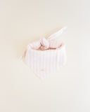 Ferne Pink Ticking Bandana Bib