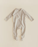 Ferne Oat/Gingham Poppy Patch Footie