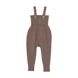 Analogie Misty Oat Heather Knit Overalls