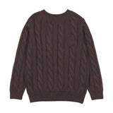 Analogie Choco Brown Vneck Sweater