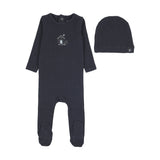Analogie Navy Sweet Campaign Embroider Footie/Beanie