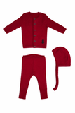 Kipp Red Bunny Knit Set