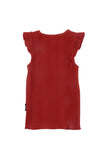 Loud Red Ruffle Arm Vest