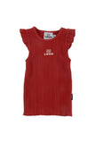 Loud Red Ruffle Arm Vest