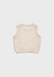 Louisiella Pale Beige Secia Knit Vest