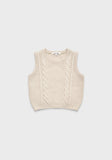 Louisiella Pale Beige Secia Knit Vest