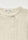 Louisiella Ivory Obrine Knit Cardigan