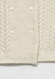 Louisiella Ivory Obrine Knit Cardigan