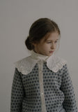 Louisiella Vintage Blue Pletche Knit Cardigan
