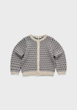 Louisiella Vintage Blue Pletche Knit Cardigan