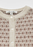 Louisiella Vintage Pink Pletche Knit Cardigan