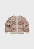 Louisiella Vintage Pink Pletche Knit Cardigan