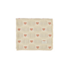Bebe Organic Mauve Patchwork Heart Blanket