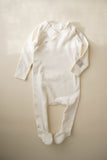 Ferne Ecru/Blue Patch Footie