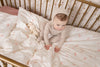 Petit Belle Pink Butterflies Summer Skies Crib Linen