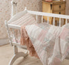Petit Belle Pink Flora Patchwork Crib Linen