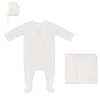 Bubani Velour Girl Embroider Bunny Layette Set