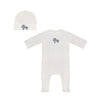 Bubani Velour Hot Air Balloon Footie and Hat