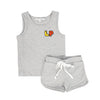 Little Parni Grey Baby Tank Set