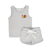 Little Parni Grey Baby Tank Set