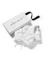 Little Parni White Collar Stretchie and Cardigan Set