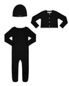Little Parni Black Rhinestone Set with Hat
