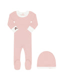 Little Parni Pink Footie and Hat