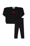 Little Parni Black Sweatshirt/Legging