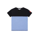 Little Parni Royal Blue/White Striped Crewneck Tshirt