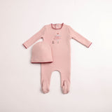 Bee & Dee Caramel Kids in Sketch Footie/Beanie