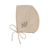 Peluche Powder Intarsia Knit Bonnet