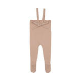 Peluche Rose Knit Suspender Overalls
