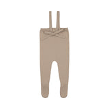 Peluche Taupe Knit Suspender Overalls