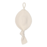 Peluche Cream Knit Pacifier Clip