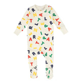 Little Parni Alphabet Ivory Footie