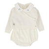 Lilette Cream Knit Wrap Onesie Set