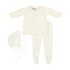 Carmina Round Collar Rib Knit Bris Outfit