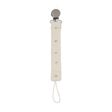 Lilette Cream/Oat Bitsy Floral Paci Clip