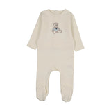 Lilette Blue Sweet Bear Footie
