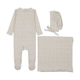 Lilette Cream/Pink Cherry Blossom Layette Set
