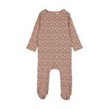 Lilette Dusty Pink Dahlia Vines Footie