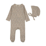 Lilette Pink Sweet Liberty Print Footie/Bonnet