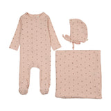 Lilette Pale Pink Bitsy Floral Layette Set