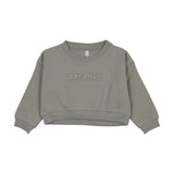 Lilette Blue Cropped Baby Sweatshirt